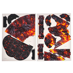 Конструктор из пенокартона «Строение вулкана», без ножниц и клея, 44 детали