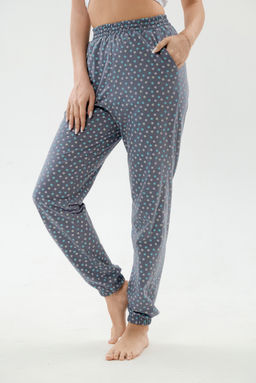 Брюки женские из кулирки на резинке серый - Амадэль фото 7