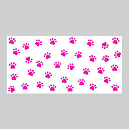 Защитная самоклеящаяся пленка на месте кормления/туалета питомца Лапки розовые 50х25 см - Simaland фото 4