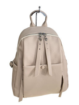 Сумка-рюкзак из искусственной кожи, цвет светло бежевый