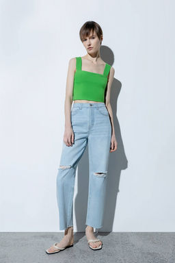 Блузка-топ с глубоким квадратным вырезом - Incity фото 3