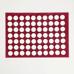 Аппликатор «Кузнецова», 70 колючек, спанбонд, 23×32 см, красный.