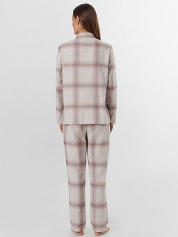 Комплект женский домашний серый в клетку - Mark formelle фото 3