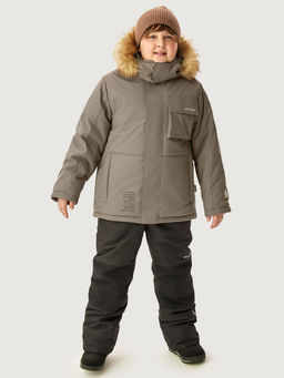 Костюм п7з10526 серый песок/черный