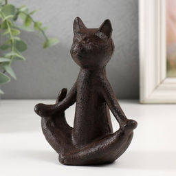 Фигурка чугун «Кот: Дзен», 10×5×12 см