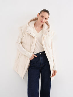 Conso/WDM 230558 - milk Пуховый жилет  фото 6