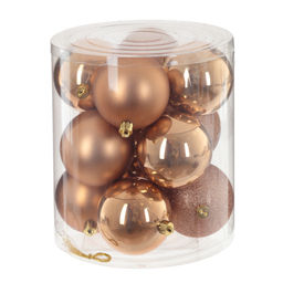 Набор из 12шт Украшение новогоднее "Шар", D 9 см, L9 W9 H9,5 см