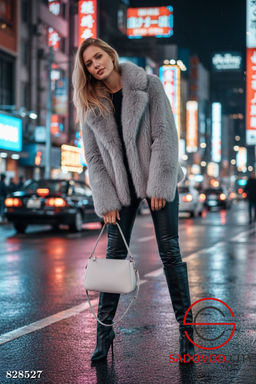 Шуба женская из искусственного меха