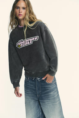 THE POWERPUFF GIRLS WASHED-EFFECT SWEATSHIRT - Zara фото 2