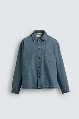 BOXY FIT DENIM SHIRT - Zara фото 7