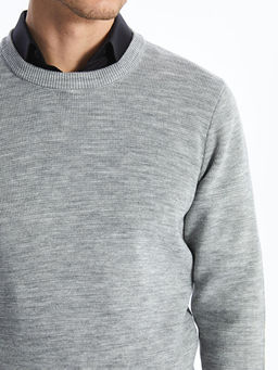 Bisiklet Yaka Erkek Triko Kazak