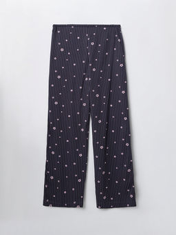 Брюки домашние женские синие с цветочным принтом - Mark formelle фото 6