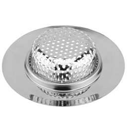 Пробка-сетка для раковины из нержавеющей стали Горошек д9,1см, h2,2см, на картоне (внутренний д5,2см) (Китай) - Домашняя мода фото 2