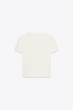 WASHED T-SHIRT WITH SLOGAN - Zara фото 6