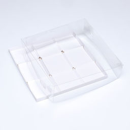 Коробка для муссовых пирожных 9 штук 30×30×8, Белый