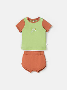 Комплект футболка и шорты Бамбук с принтом 0+ - Bungly фото 2