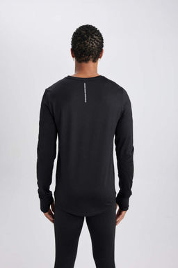 DeFactoFit Спортивная футболка узкого кроя с круглым вырезом  фото 6