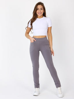 Спортивные брюки женские футер 2-нитка цвет Серый - Амавес-текстиль фото 2