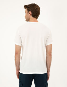 Ekru Slim Fit Ti__rt