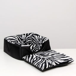 Дом-трансформер квадратный 43 х 43 х 34 см, расцветка зебра - Пижон фото 8