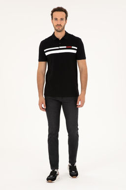 U. S. Polo Assn / Мужская черная футболка - U.s. polo assn фото 4