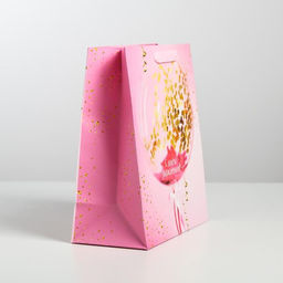 Цена за 2 шт. Пакет подарочный ламинированный, упаковка, «С Днем Рождения!», ML 23 х 27 х 11.5 см