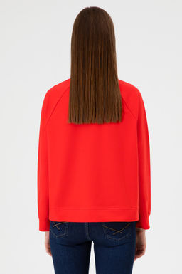 Kad_n K_rm_z_ Basic Sweatshirt Sepette S_rpriz _ndirim - U.s. polo assn фото 5
