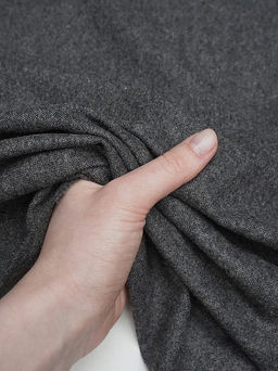 Шерсть костюмная Твид цв.Графитово-серый меланж, СОРТ2, ш.1.5м, шерсть-50%, п/э-50%, 240гр/м.кв - Купава фото 5