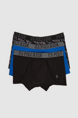 Erkek Siyah 3l_ Boxer Tak_m_