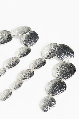 Pendientes colgantes de discos de metal - H&m фото 4