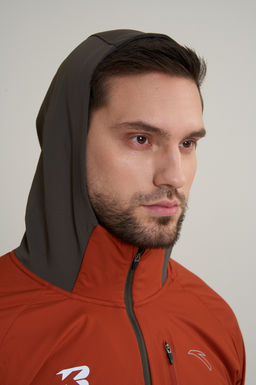 Куртка софтшелл Оранжевый ANTA RUNNING Knit Track Top фото 7