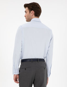 A__k Mavi Regular Fit Uzun Kollu Basic G_mlek