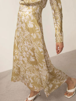 Платье приталенное с принтом цвет PL1192/biond - Emka фото 5