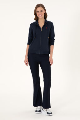 Женская темно-синяя толстовка с капюшоном Неожиданная скидка в корзине - U.s. polo assn фото 4