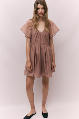 Vestido con mangas mariposa - H&m фото 8