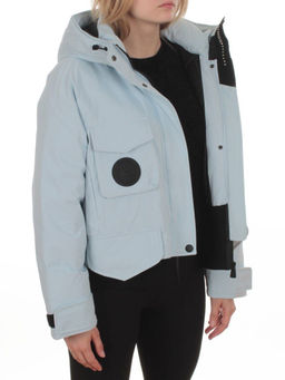 H24-280 LT. BLUE Куртка пуховая женская (утиный пух) - Fashion фото 8