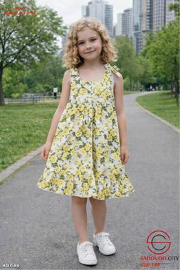 Детское платье с принтом