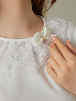 Блузка белый 181231101а - Nota bene фото 5