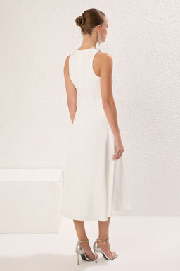 TRENDYOLMILLA Siyah A-Kesim Tas Aksesuarl? Dokuma Elbise TPRSS24EL00178  фото 4