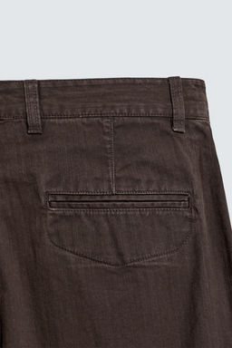 PANTAL?N RELAXED FIT BOLSILLO PETO / Marr?n - Zara фото 11