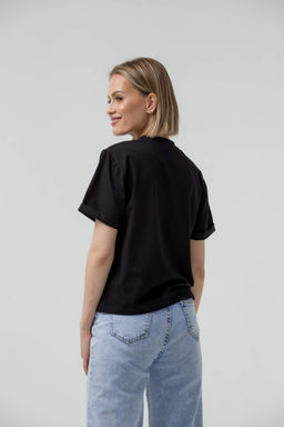 Футболка высокое качество пенье 95% хлопок, 5% лайкра - Knitka wear фото 2