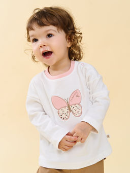Лонгслив Бабочка с принтом 0+