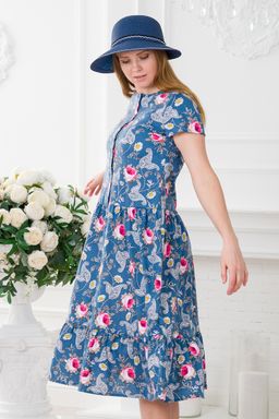 Платье женское из кулирки Кармелита Розы - Амадэль фото 22