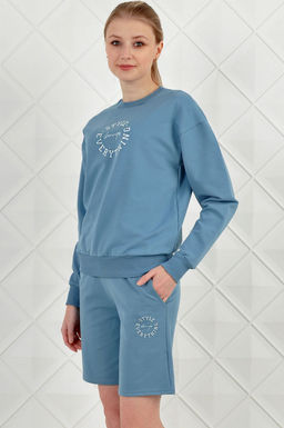 Арт. 5342 Костюм женский с шортами 42-50 (5 шт) Цвет:верх- темно-серый, низ- темно-серый - Калинка фото 6