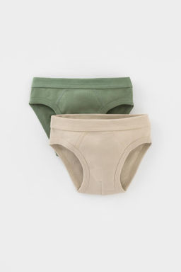 Crockid _ К 1907-2уп/папоротник,темно-бежевый трусы для мал