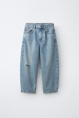 JEANS BALLOON ROTOS / Azul