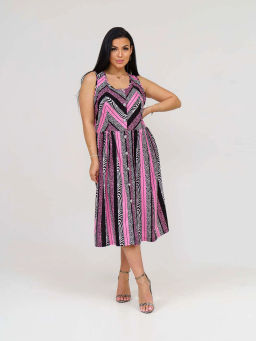 Сарафан женский, цвет черный розовый