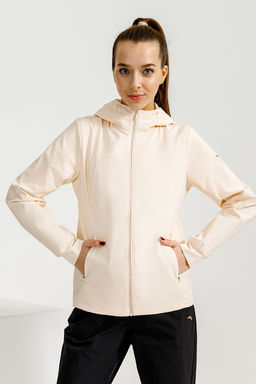Ветровка с капюшоном Персиковый