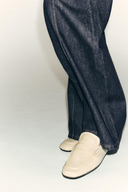 LEATHER PENNY LOAFERS - Zara фото 2