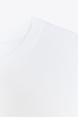 BASIC PLAIN KNIT SHORT SLEEVE TOP - Zara фото 30